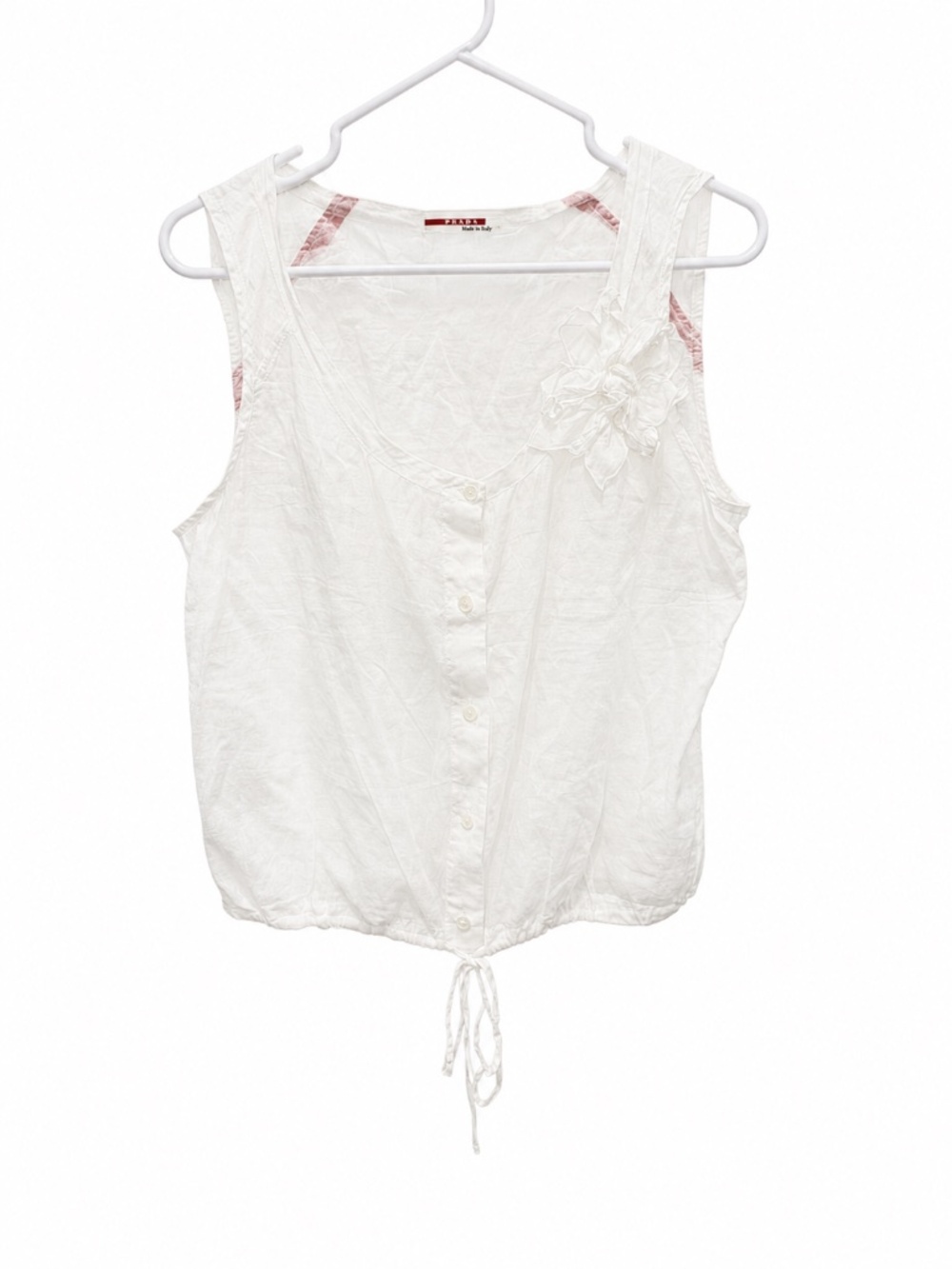 Vintage Prada Top White